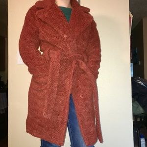 Rust colored Trench/Teddy Coat - GREAT CONDITION🧡